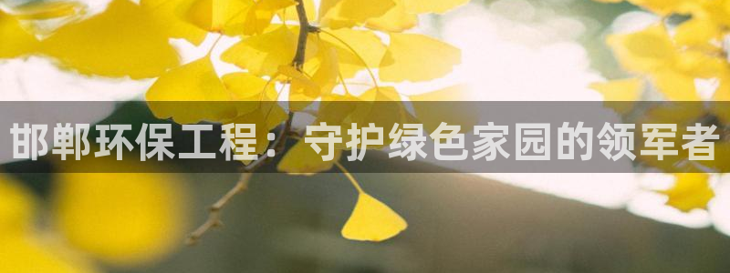 彩名堂计划最新版手机版：邯郸环保工程