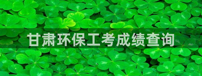 彩名堂客户端官网：甘肃环保工考成绩查