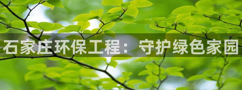彩名堂计划官方客服：石家庄环保工程：
