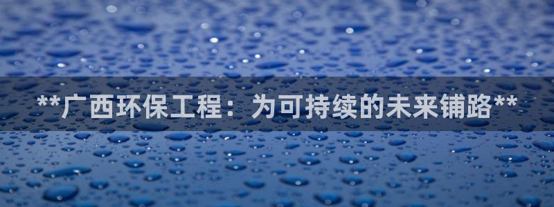 彩名堂还能用吗：**广西环保工程：为可持续的未来铺路**