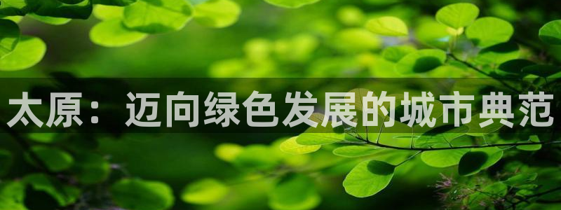彩名堂免费计划官网怎么进不去了呢：太原：迈向绿色发展的城市典