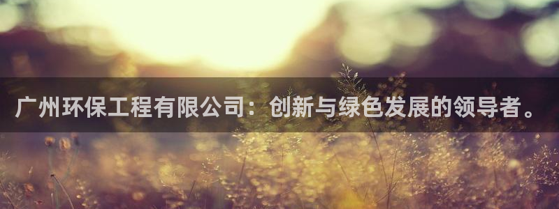彩名堂app官方网：广州环保工程有限
