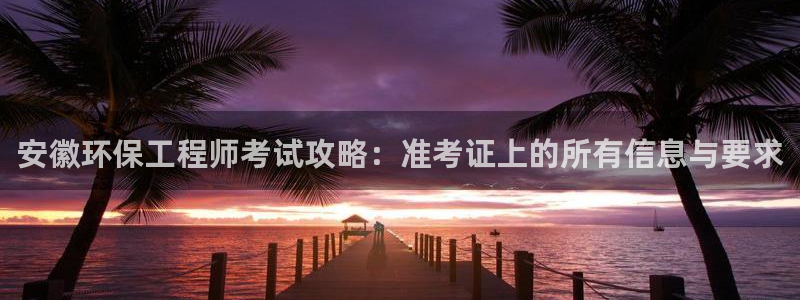 彩名堂首页：安徽环保工程师考试攻略：